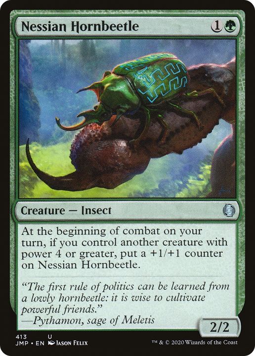 Nessian Hornbeetle in the group Magic the Gathering / Types / Colors / Green at Proxyprinters.com (82581)