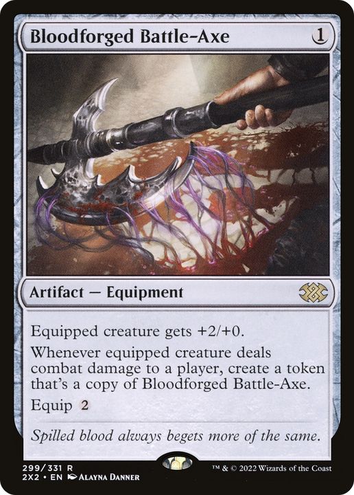 Bloodforged Battle-Axe in the group Magic the Gathering / Types / Artifacts / Artifact at Proxyprinters.com (82584)