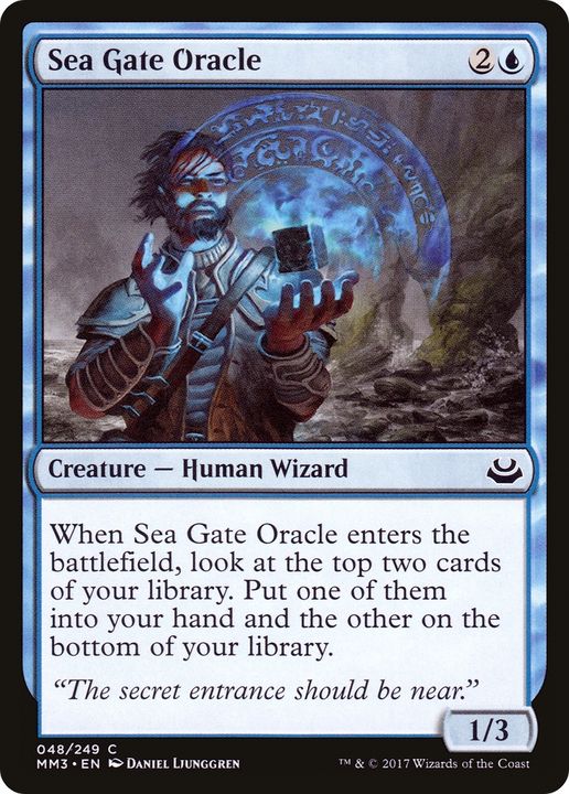 Sea Gate Oracle in the group Magic the Gathering / Types / Creatures / Wizard at Proxyprinters.com (82629)