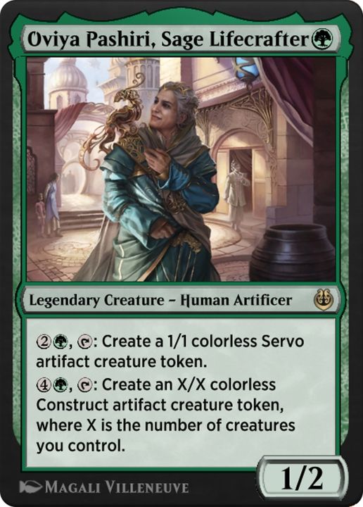 Oviya Pashiri, Sage Lifecrafter in the group Magic the Gathering / Types / Colors / Green at Proxyprinters.com (82645)