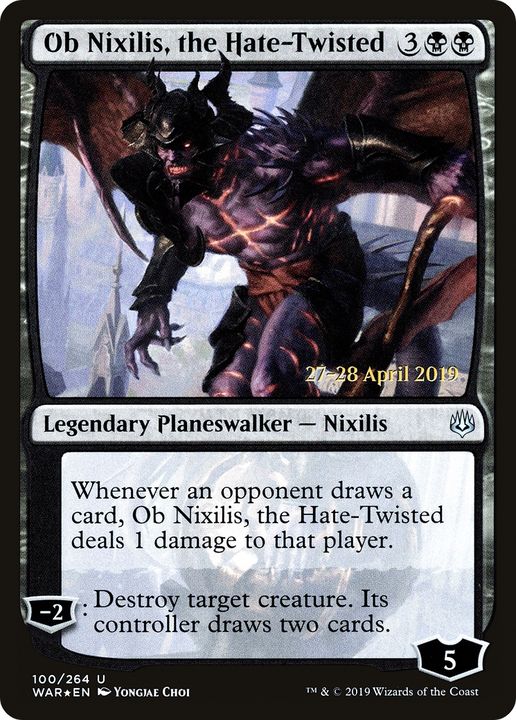 Ob Nixilis, the Hate-Twisted in the group Magic the Gathering / Types / Colors / Black at Proxyprinters.com (82699)