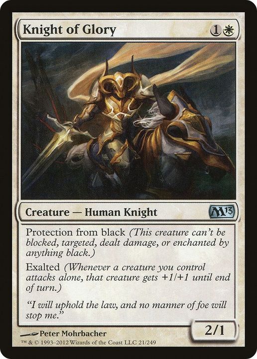 Knight of Glory in the group Magic the Gathering / Sets / Magic 2014 at Proxyprinters.com (8270)