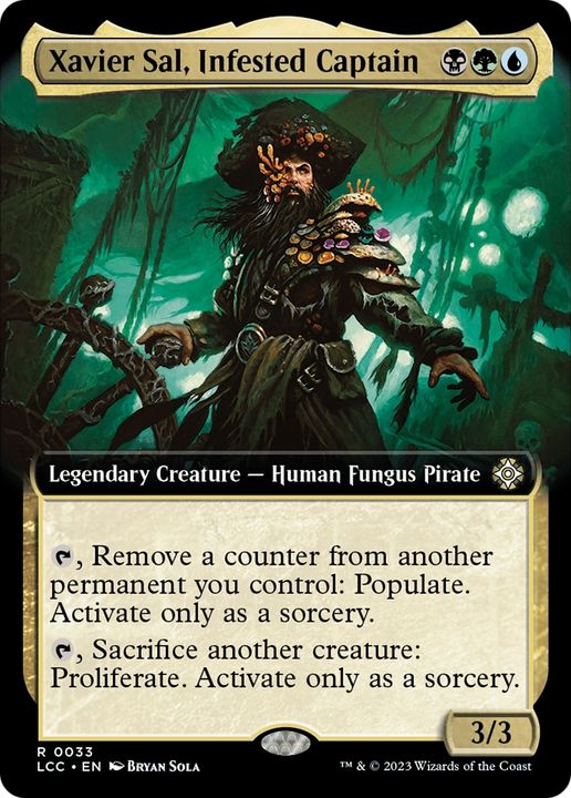 Xavier Sal, Infested Captain in the group Magic the Gathering / Types / Colors / Multicolors / B, G, U at Proxyprinters.com (82704)