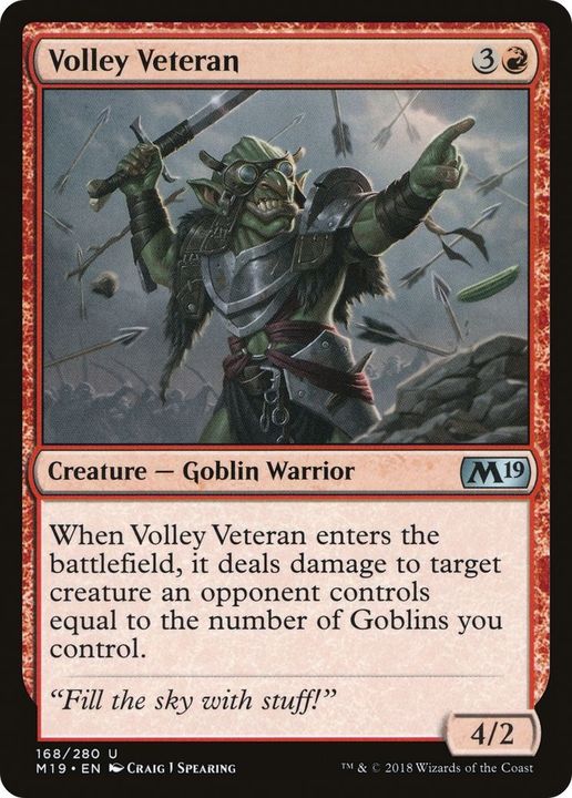 Volley Veteran in the group Magic the Gathering / Types / Creatures / Warrior at Proxyprinters.com (8278)