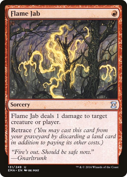 Flame Jab in the group Magic the Gathering / Types / Colors / Red at Proxyprinters.com (82784)