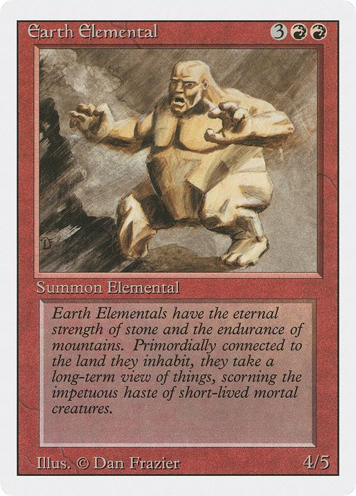 Earth Elemental in the group Magic the Gathering / Types / Colors / Red at Proxyprinters.com (82786)