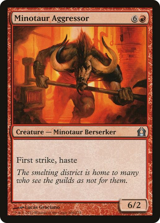 Minotaur Aggressor in the group Magic the Gathering / Types / Colors / Red at Proxyprinters.com (82791)