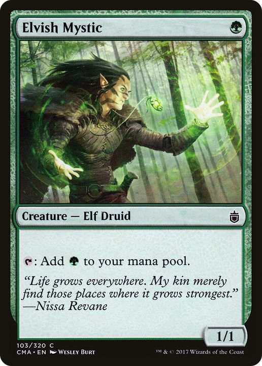 Elvish Mystic in the group Magic the Gathering / Types / Colors / Green at Proxyprinters.com (82814)