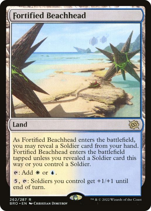 Fortified Beachhead in the group Magic the Gathering / Sets / The Brothers' War at Proxyprinters.com (82834)