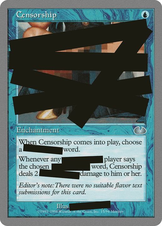 Censorship in the group Magic the Gathering / Types / Enchantment / Enchantment at Proxyprinters.com (82840)