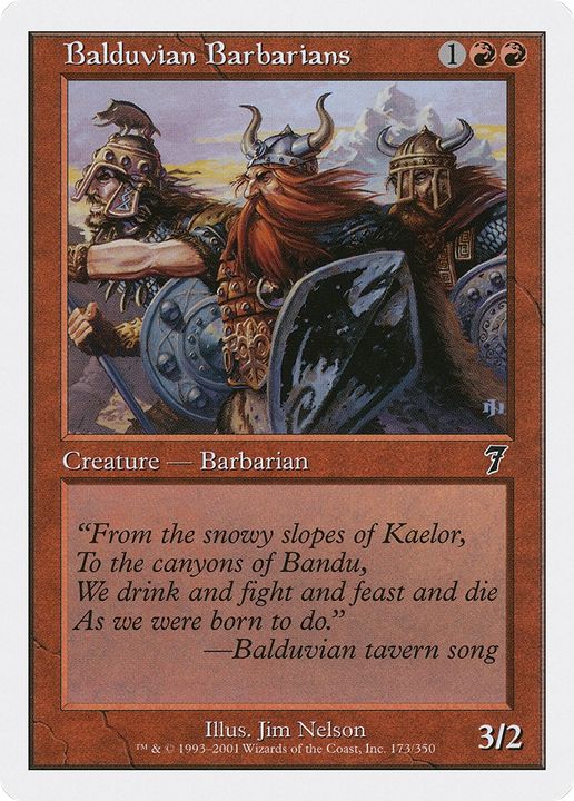 Balduvian Barbarians in the group Magic the Gathering / Types / Colors / Red at Proxyprinters.com (82850)