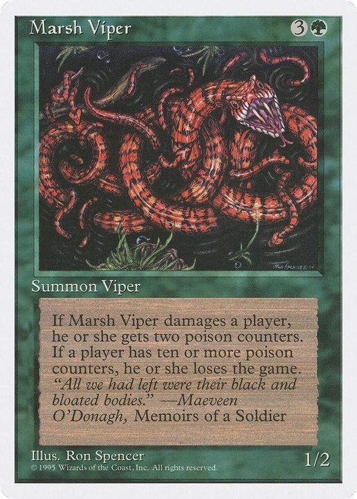 Marsh Viper in the group Magic the Gathering / Types / Colors / Green at Proxyprinters.com (8288)