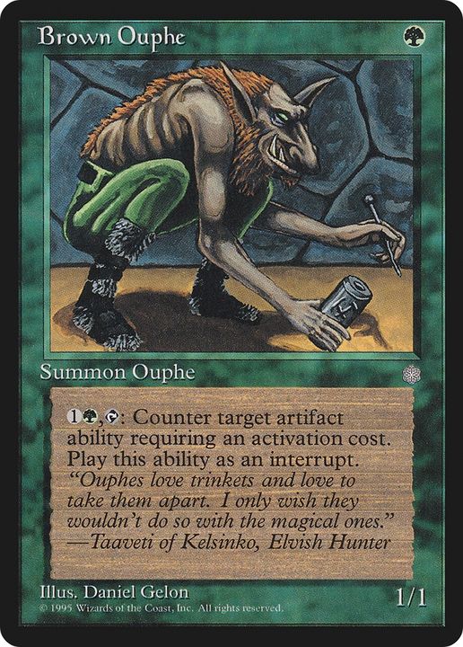 Brown Ouphe in the group Magic the Gathering / Types / Colors / Green at Proxyprinters.com (82894)