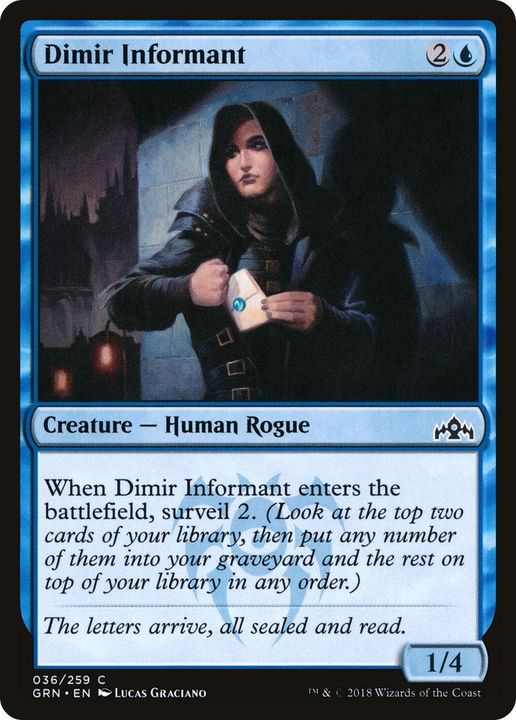 Dimir Informant in the group Magic the Gathering / Types / Creatures / Human at Proxyprinters.com (829)