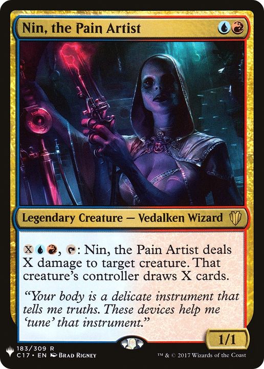 Nin, the Pain Artist in the group Magic the Gathering / Sets / The List at Proxyprinters.com (82912)