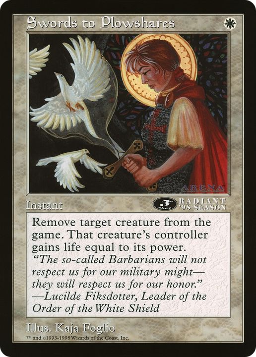 Swords to Plowshares in the group Magic the Gathering / Types / Colors / White at Proxyprinters.com (82956)