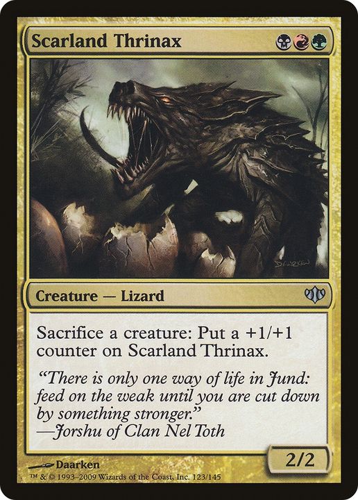 Scarland Thrinax in the group Magic the Gathering / Types / Colors / Multicolors / B, G, R at Proxyprinters.com (82964)