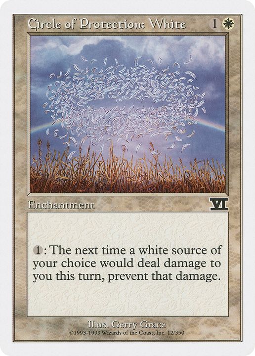 Circle of Protection: White in the group Magic the Gathering / Types / Enchantment / Enchantment at Proxyprinters.com (82984)