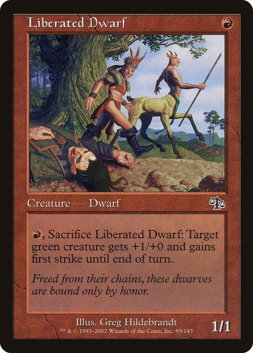 Liberated Dwarf in the group Magic the Gathering / Types / Colors / Red at Proxyprinters.com (82996)