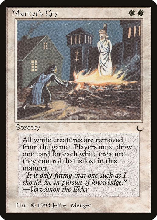 Martyr's Cry in the group Magic the Gathering / Types / Colors / White at Proxyprinters.com (83005)