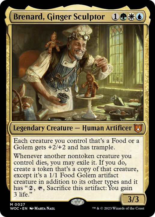 Brenard, Ginger Sculptor in the group Magic the Gathering / Sets / Wilds of Eldraine Commander Tokens at Proxyprinters.com (83037)