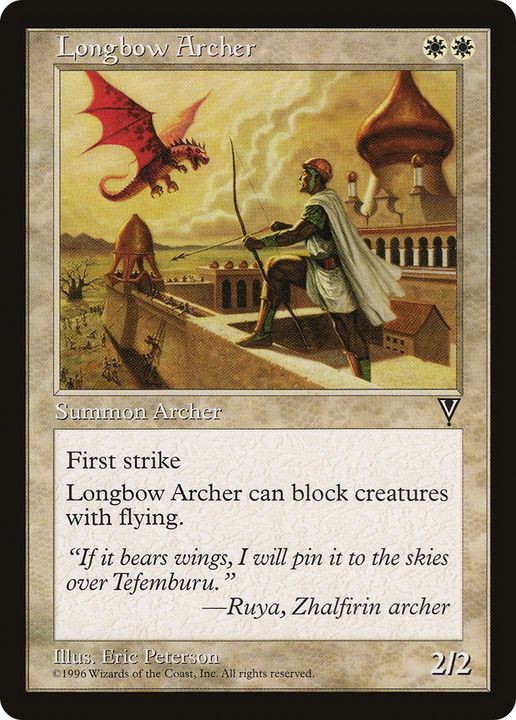 Longbow Archer in the group Magic the Gathering / Types / Colors / White at Proxyprinters.com (83057)