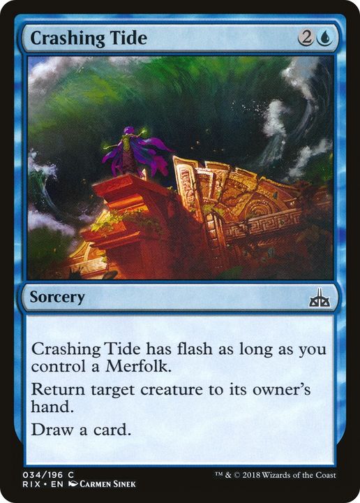 Crashing Tide in the group Magic the Gathering / Types / Colors / Blue at Proxyprinters.com (83109)