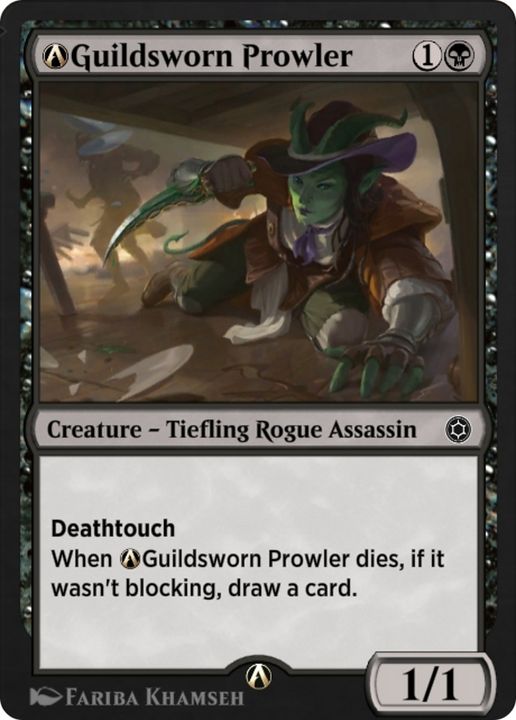 A-Guildsworn Prowler in the group Magic the Gathering / Types / Colors / Black at Proxyprinters.com (83112)