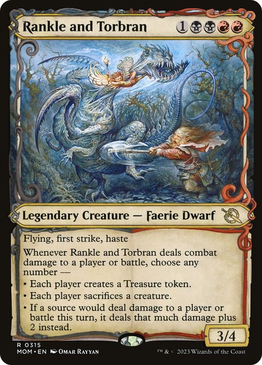 Rankle and Torbran in the group Magic the Gathering / Types / Colors / Multicolors / B, R at Proxyprinters.com (83115)