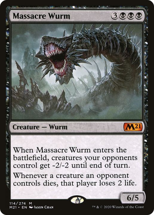 Massacre Wurm in the group Magic the Gathering / Types / Colors / Black at Proxyprinters.com (83119)