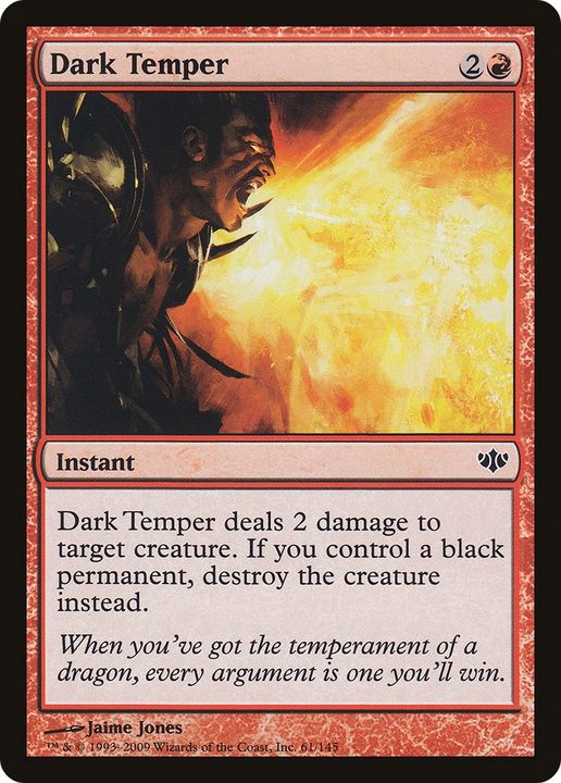 Dark Temper in the group Magic the Gathering / Types / Colors / Red at Proxyprinters.com (83130)