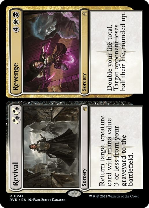 Revival // Revenge in the group Magic the Gathering / Types / Colors / Multicolors / B, W at Proxyprinters.com (83173)