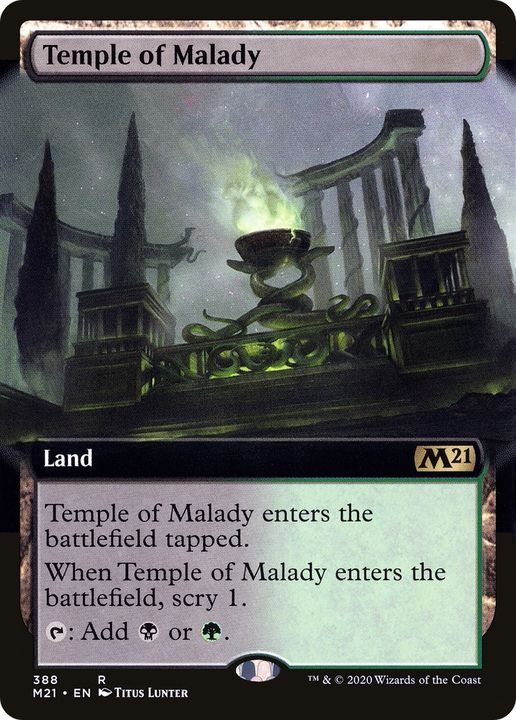 Temple of Malady in the group Magic the Gathering / Sets / Core Set 2021 at Proxyprinters.com (83203)