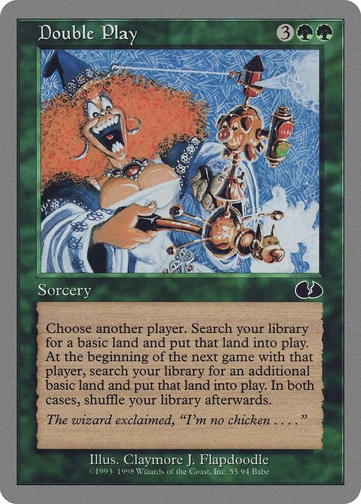 Double Play in the group Magic the Gathering / Types / Colors / Green at Proxyprinters.com (83223)