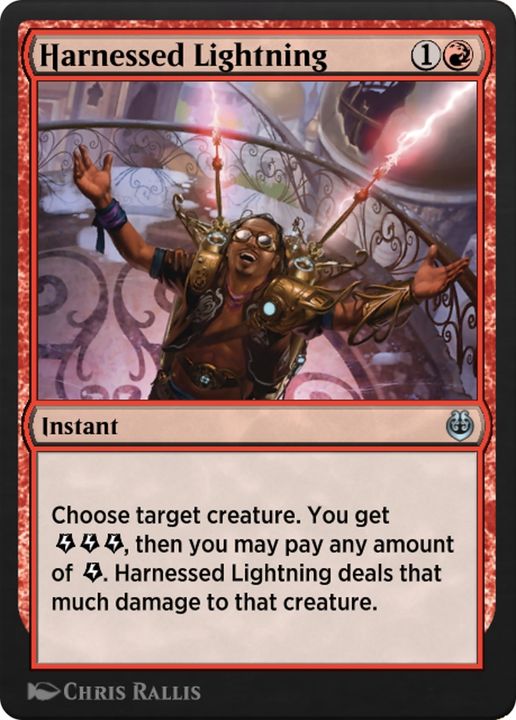 Harnessed Lightning in the group Magic the Gathering / Sets / Kaladesh Remastered at Proxyprinters.com (83235)