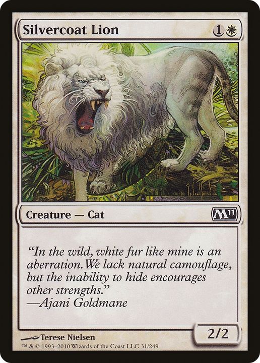 Silvercoat Lion in the group Magic the Gathering / Types / Colors / White at Proxyprinters.com (83253)