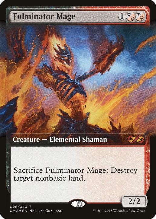 Fulminator Mage in the group Magic the Gathering / Types / Colors / Multicolors / B, R at Proxyprinters.com (83263)