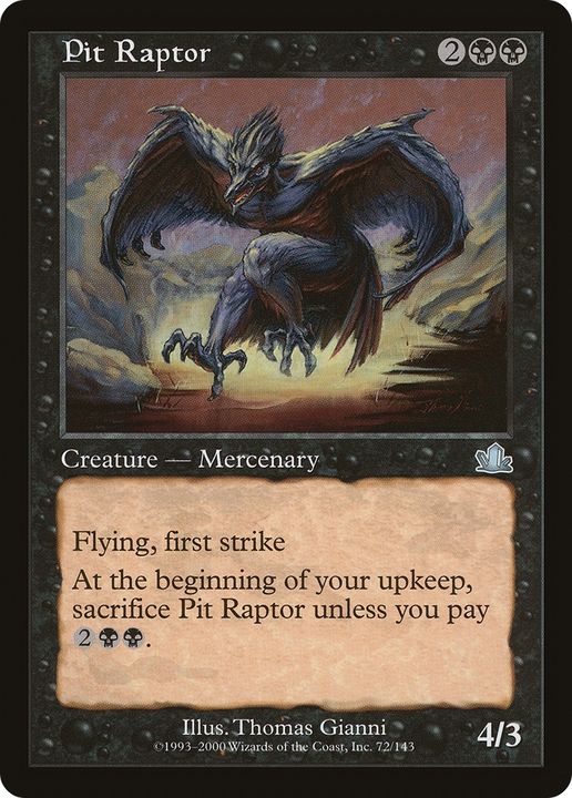 Pit Raptor in the group Magic the Gathering / Types / Colors / Black at Proxyprinters.com (83264)