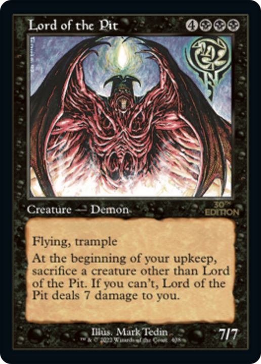 Lord of the Pit in the group Magic the Gathering / Types / Colors / Black at Proxyprinters.com (83271)