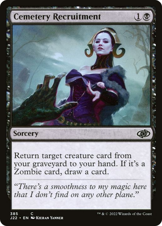 Cemetery Recruitment in the group Magic the Gathering / Types / Colors / Black at Proxyprinters.com (83280)