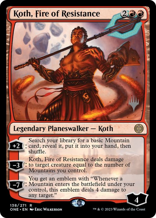 Koth, Fire of Resistance in the group Magic the Gathering / Types / Colors / Red at Proxyprinters.com (83285)