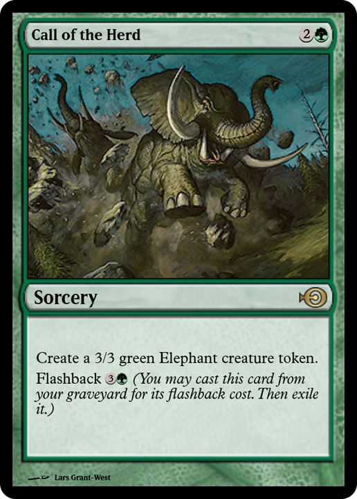 Call of the Herd in the group Magic the Gathering / Types / Colors / Green at Proxyprinters.com (83286)