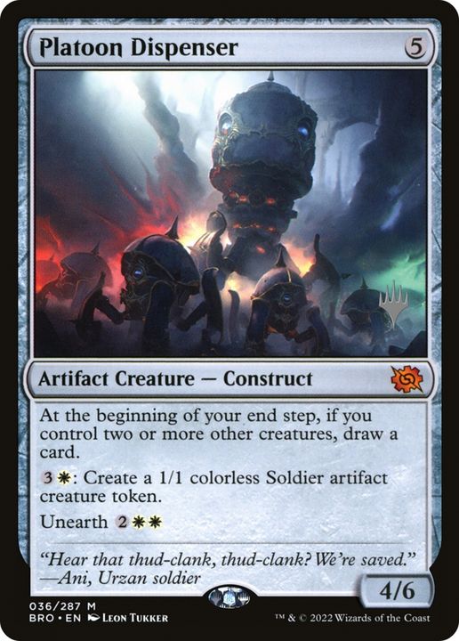 Platoon Dispenser in the group Magic the Gathering / Types / Colors / Colorless at Proxyprinters.com (83295)