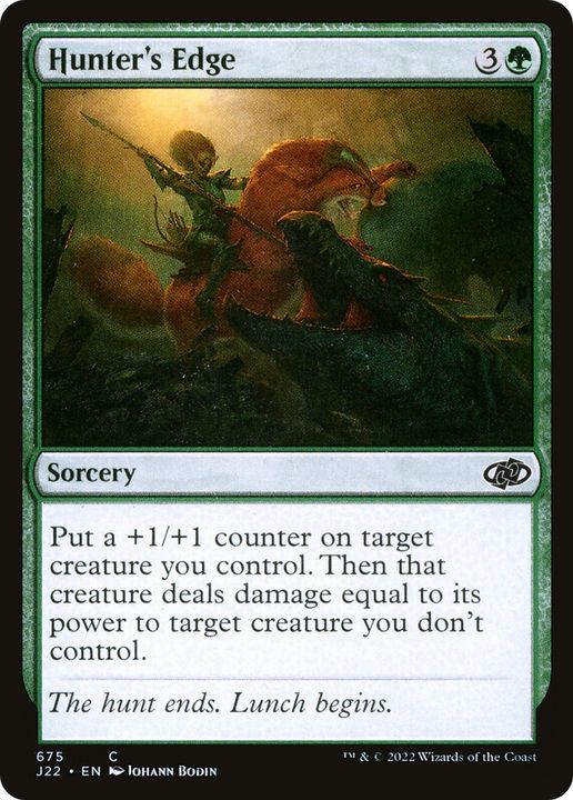 Hunter's Edge in the group Magic the Gathering / Types / Colors / Green at Proxyprinters.com (83343)