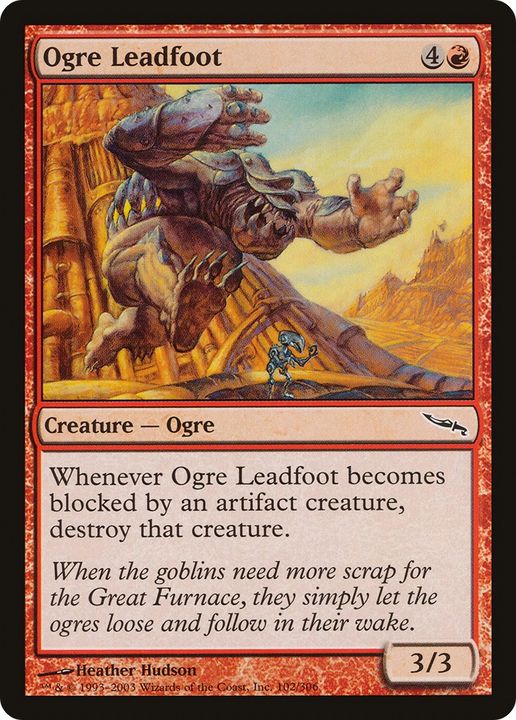 Ogre Leadfoot in the group Magic the Gathering / Types / Colors / Red at Proxyprinters.com (83369)