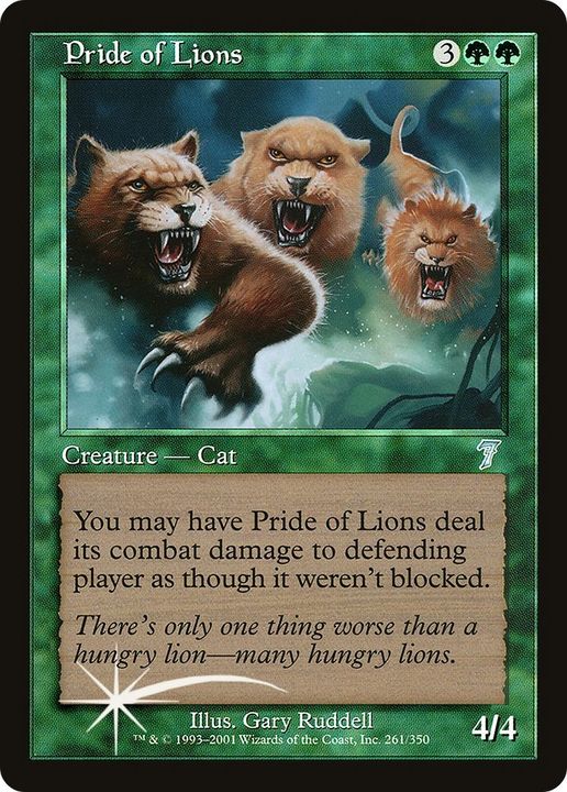 Pride of Lions in the group Magic the Gathering / Types / Colors / Green at Proxyprinters.com (8341)