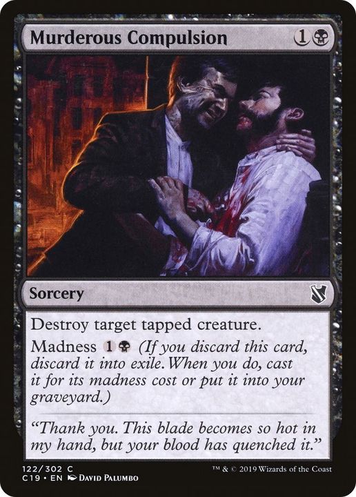 Murderous Compulsion in the group Magic the Gathering / Types / Colors / Black at Proxyprinters.com (8342)