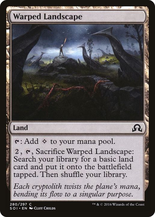 Warped Landscape in the group Magic the Gathering / Sets / Shadows over Innistrad at Proxyprinters.com (8353)