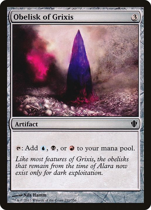 Obelisk of Grixis in the group Magic the Gathering / Sets / Commander 2013 at Proxyprinters.com (83570)