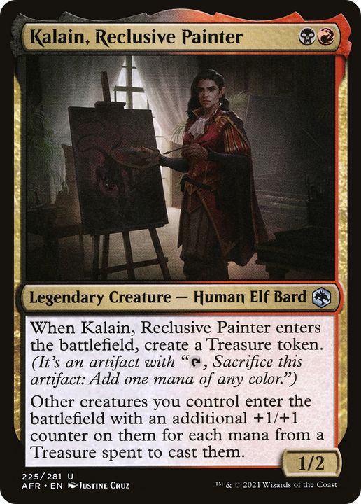 Kalain, Reclusive Painter in the group Magic the Gathering / Types / Colors / Multicolors / B, R at Proxyprinters.com (83576)